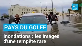 Inondations dans les pays du Golfe : les images d’une tempête rare • FRANCE 24