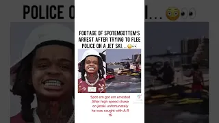 Spotemgotem arrested after high speed chase on a jetski & cops find AR-15 In rappers possession