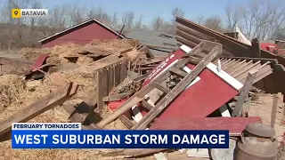 West suburbs clean up after multiple tornado touchdowns