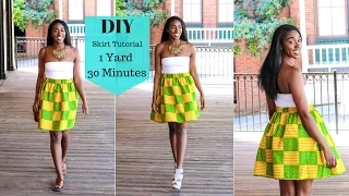 DIY Skirt Tutorial | 1 yard | 30 Minutes