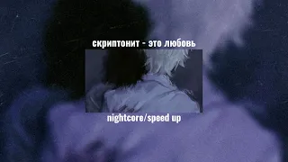 скриптонит - это любовь nightcore/speed up