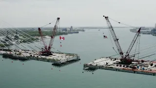 Gordie Howe International Bridge span nears completion