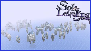 DOWN A TANK AND SURROUNDED BY ICE ELFS! Minecraft Solo Leveling Mod Episode 17