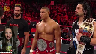 WWE Raw Balor 1/8/18 Club interrupts The Shield & Jason Jordan