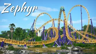 Planet Coaster - Zephyr (Timelapse + POV)