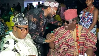 See How D'banj Honour Oga Bello, Taiwo Hassan Ogogo And Jide Kosoko At Premiere Of Anikulapo Rise