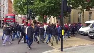 FC Koln fans take over Emirates