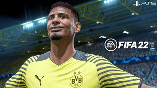 FIFA 22 PS5 | Borussia Dortmund Vs Manchester City Ft. Haaland, Haller, | UEFA Champions League | 4K