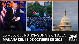 Lo mejor de Noticias Univision de la mañana| miércoles 18 de octubre de 2023