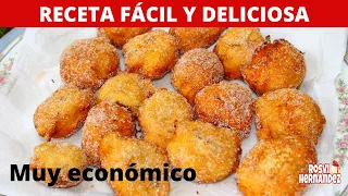 Si tienes HARINA,PLATANOS,AZUCAR...HAZ ESTOS DELICIOSOS BUÑUELOS FACILES | ROSVI HERNANDEZ