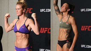 UFC 208 Official Weighins - Holly Holm Germaine De Randamie Anderson SIlva