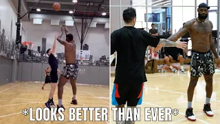 Lebron James going CRAZY in offseason workout *MUST SEE*