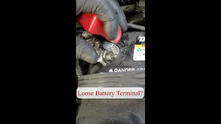 How to fix a Loose Battery Terminal Cheap and Easy #Shorts