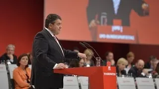 Sigmar Gabriels Rede auf dem SPD-Bundesparteitag in Leipzig 2013