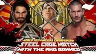 wwe Seth Rollins vs Randy Orton Steel Cage Extreme Rules 2015 Highlights