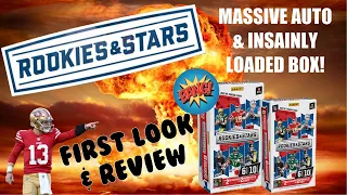 We Got A Loaded Box!! 2022 Rookies & Stars Football Hobby Box First Look & Review!