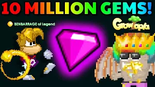 Growtopia | Full Rayman Set Review + 10 Million Gems [RT10MG Ep. 4]