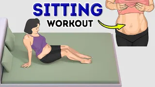 SITTING WORKOUT FOR BELLY FAT | DO IT FOR 2 WEEKS