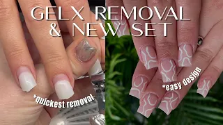 HOW TO DO GELX REMOVAL THE QUICKEST WAY | GELX FULL SET- Step by step GelX Nails