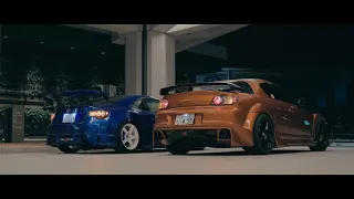 "Kawaii" Night Ride - RX-8 & BRZ - 4K