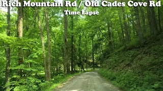 Rich Mountain Rd / Old Cades Cove Rd (Smoky Mountains) Drive Time Lapse 4K