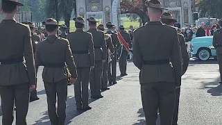 Australian Army Band plays at Bega For the 100th anniversary of the Bega Soldiers Memorial