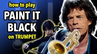 How to play Paint It Black on Trumpet | Brassified