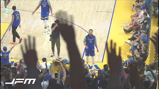 the Warriors open practice experience...