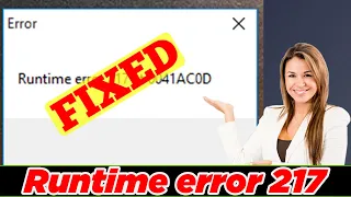 [SOLVED] Runtime Error 217 (100% Working)