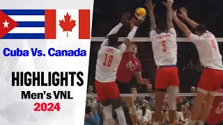 Cuba vs  Canada Game Highlights (5-6-2024) Men's VNL 2024|Volleyball nations league 2024