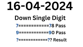 Down Single Digit calculations 16-04-2024 Thailand Result Today Touch Thai Lottery Sure Tips