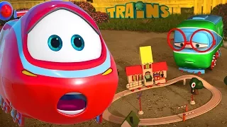 My Red Train (+1 hour funny Train kids videos compilation)