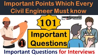 points Civil Engineer Must Know|Importrant interview questions for civil engineers|civil knowledge