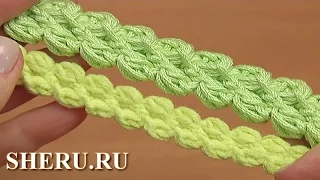 Шнур гусеничка из пышных столбиков и воздушных петель Урок 103 3D Crochet Cord