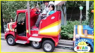 Indoor Amusement Park Rides for Kids with Ryan ToysReview