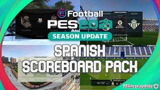 PES 2021 Spanish Scoreboard Pack (LaLiga, Copa del Rey, Supercopa de Espana)