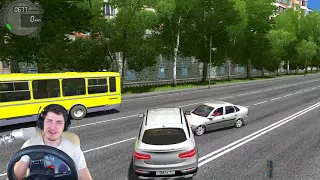 MERCEDES GLE 450 ПРОТИВ BMW X5 - CITY CAR DRIVING + РУЛЬ
