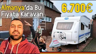 Almanya'da Ev Gibi Karavan Satın Aldık.  Gelin Yakından Bakalım.