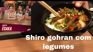 Shiro gohram com legumes, jantar rapido e facil