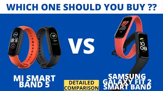 "Samsung Galaxy Fit 2 vs Mi Band 5" Detailed Comparison 🔥🔥 Which One Should You Buy? (हिन्दी)