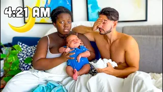 MORNING ROUTINE WITH A NEWBORN BABY !