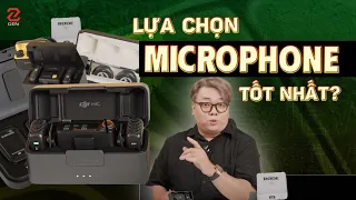 Làm Youtube, TikTok chọn Microphone nào tốt nhất? - DJI Mic 2, Rode, Hollyland,...