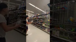 Playing Football In Walmart😳#shorts#shortsfeed#viral#viralvideo#walmart#football