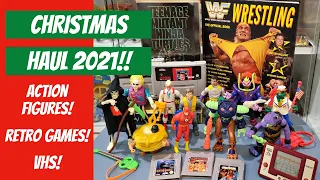 Christmas Haul 2021! Vintage Action Figure and Retro Game Unboxing!