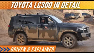 Toyota Landcruiser LC300 FULLY EXPLAINED - offroad, towing, dirt, onroad review vs LC200