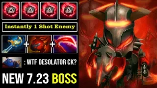 NEW BOSS of 7.23E OP Critical Hit Desolator Chaos Knight Crazy 1 Shot Enemy Vs Godlike PL DotA 2