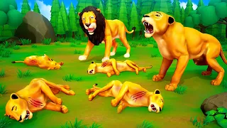 Wildlife Warriors: Lion Family vs Forest Animals Adventure! Jungle Confrontation Epic Battles