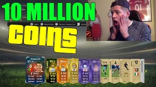 CRAZY 10 MILLION COINS RECORD BREAKER RONALDO PACK OPENING! FIFA 15 PURPLE, SPECIAL & MOTMs