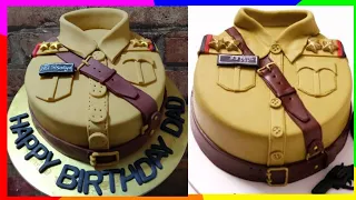 How To Make Police Uniform Cake | पुलिस खाकी वर्दी केक । (very easily)