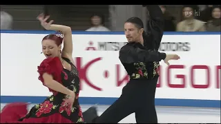 [HD] Marina Anissina and Gwendal Peizerat 2001 NHK Trophy Original Dance "Tangos de Málaga"